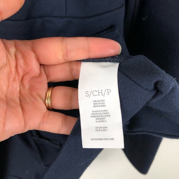 Cabi The Lido Cardigan Jacket Solid Navy Blue Long Sleeves Size S - Picture 7 of 11